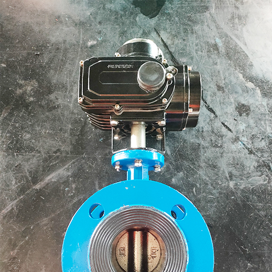 电动法兰蝶阀精小型电动执行器